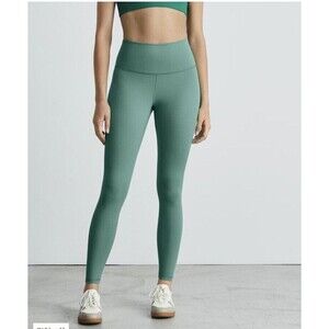 NWT Everlane The Perform Ankle Leggings Extra High Rise Stretchy, Mint Green Lg